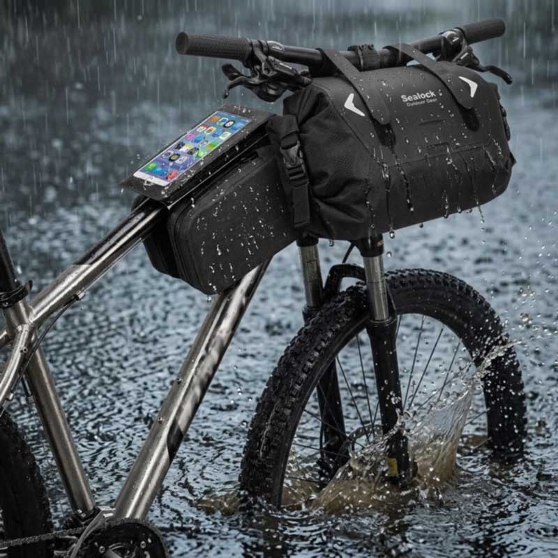 జలనిరోధిత బైక్ బ్యాగులు — RF వెల్డెడ్, IPX6 | OEM, MOQ 200